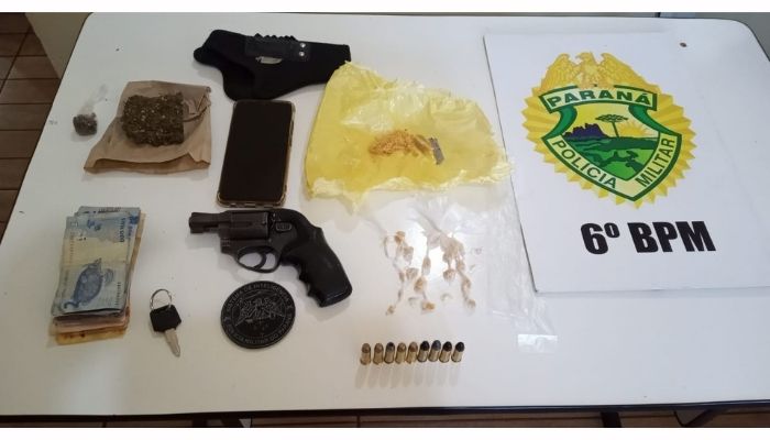 Quedas - Homem é preso por tráfico de drogas e posse irregular de armas de fogo